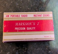 Markson&rsquo;s 7 AM Radio Vintage Model 7 Working