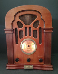 Vtg 1970s Radio Shack AM FM Radio with Cassette Player 14&Prime; Tall Model No. 12-697