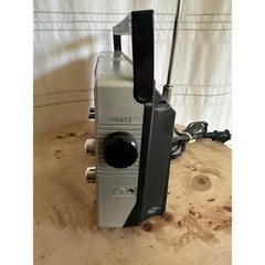 General Electric GE AM FM AFC Portable Radio Model 7-2857A Vintage Silver Black