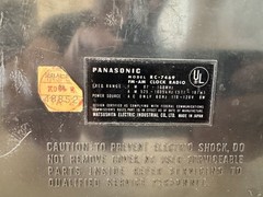 Vintage 1970’s Panasonic RF-7469 AM/FM Digital Flip Clock Radio Alarm Working