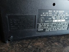 1979 Vintage Sears CRT Go Anywhere Solid State 564 TV Radio UHF VHF FM Works