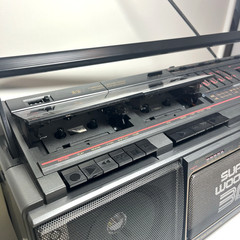 Seiko WKC-200 Super Woofer 3D Stereo Boombox Dual Cassette AM/FM- Tested Working
