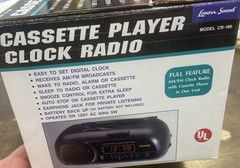 Lenoxx Sound AM/FM Digital Clock Radio Cassette Player Model CR-186 NEW!!