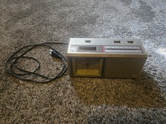 Vintage GE Quartz Analog Clock Radio AM/FM Snooze Alarm 7-4657A Tested Works