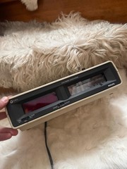 Philips 7460 vintage am fm portable radio clock alarm