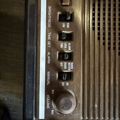 Panasonic Vintage FM/AM 2-Band Electronic Clock Radio RC-6050 9&Prime; Fully Functiona