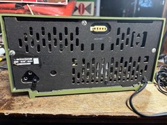 RARE 1955 Philips Olive Green Tube Radio Model B1X18A/70F Bakelite Working!!