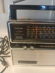 SONY 6BAND FM/AM/PSB/SW1-3 Receiver, Model TFM-8000W, Tested/Works.