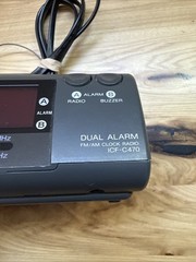 Vintage Sony Dream Machine ICF-C470 Dual Alarm Clock Radio AM/FM Tested Works