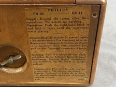 Cigarette Music Box in the Form of a Philips Radio 500A, c. 1950s promo item