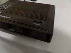 Magnavox D3000 AM/FM Radio Alarm Electronic Clock Power Backup Vintage Brown