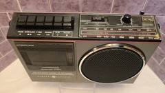 General Electric AM/FM Radio Vintage Radio Condenser Mic Model 3-5233B *Tested*