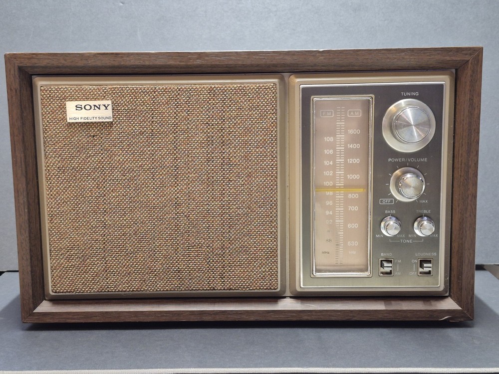 Vtg Tested Works 1970s Sony AM/FM Hi-Fi ICF-9550W