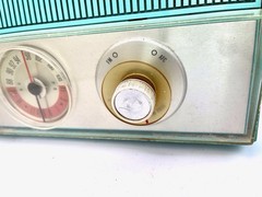 1963 Philco K914-124 Seafoam AM/FM Tube Radio – Mid-Century Modern Dual-Speaker