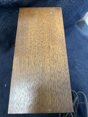 Motorola TT13EW Vintage Wood AM/FM Tabletop Radio W/Red Fabric Grill Tested Work
