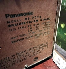Vintage Panasonic RE-7273 Weather FM AM 3-Band Table Radio Japan Workin
