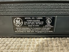 GE General Electric Portable Radio 7-2664A AC/DC AM/FM Vintage