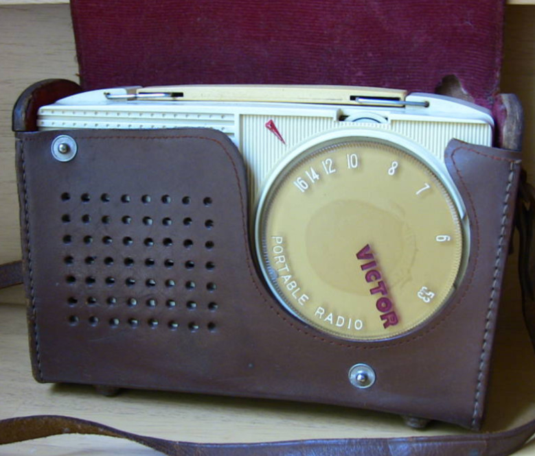VICTOR Portable Vacuum Tube Radio PR-5 Rare Vintage Retro F/S JP Made in Japan
