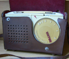 VICTOR Portable Vacuum Tube Radio PR-5 Rare Vintage Retro F/S JP Made in Japan