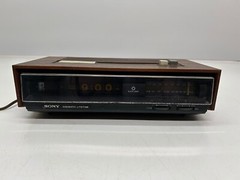 Vtg Sony FM AM Digital Clock AM FM Radio TFM-C770W Radio Works Clock Does Not
