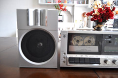 Vintage Emerson MM-785 Radio Cassette Player Clock Stereo