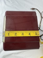Vintage Westinghouse Radio Maroon Color Clock Works But Not Radio Not Working