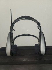 International AM FM Radio Headset Receiver Blk and Gray Vintage (Tested)
