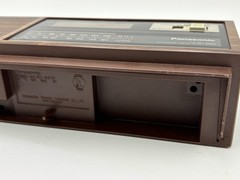 Vintage Panasonic RC-6070 FM AM 2 Band Electronic Clock Radio Wood Grain