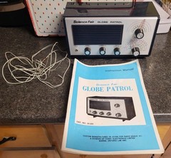 Vintage Science Fair Globe Patrol Shortwave Radio Radio Shack Tandy UNTESTED