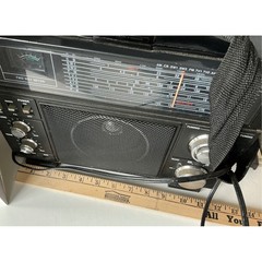 Rhapsody Vintage Multiband Radio Receiver AM FM CB SW Air WB Black Portable