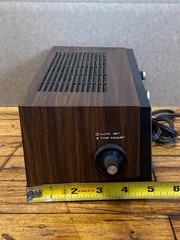 Vintage Woodgrain Flip Clock Radio Sears Alarm Clock Retro AM FM