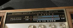 Vintage Space Age COMMODORE FUTURISTIC SOUND Radio JAPAN MCM Mod Design