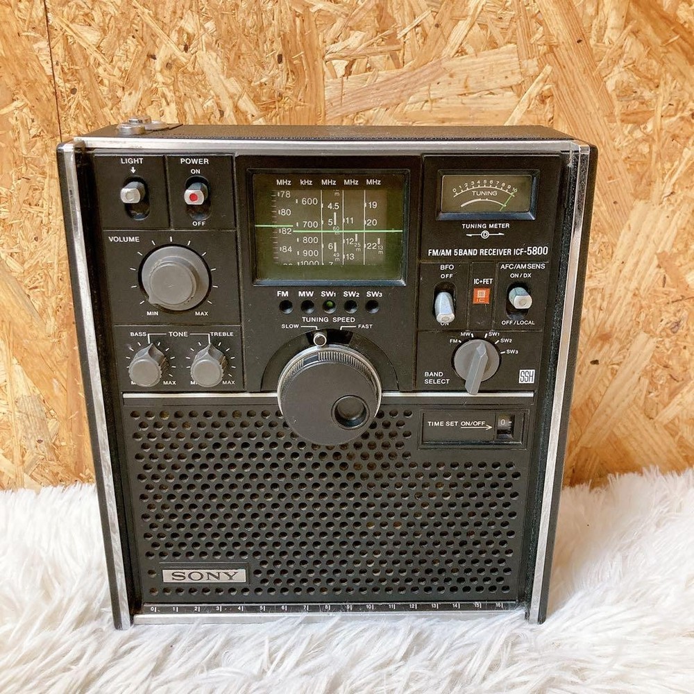 SONY ICF-5800 Skysensor 5-Band Radio Receiver FM MW SW1 SW2 SW3 Vintage JP