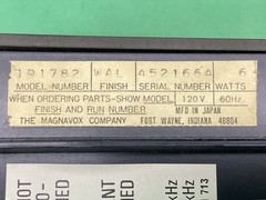Vintage Magnavox 1R1782 Flip Alarm Clock Radio AM/FM Japan