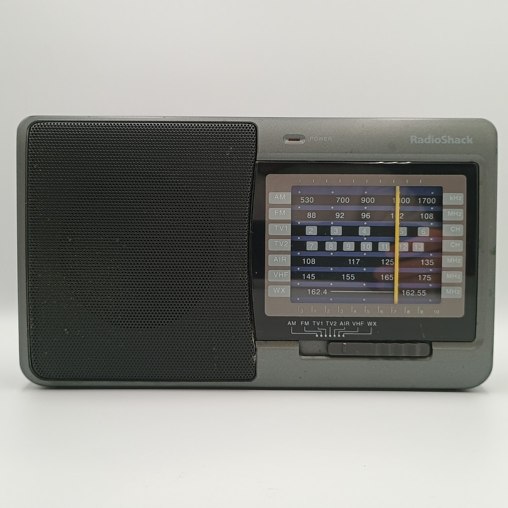 Radio Shack 12-756 MultiBand Radio AM FM AIR VHF WX TV1 TV2 A24 *Tested Working*