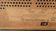 Vtg GE T-270A Dual Speaker, AM/FM Tube Radio, For Parts/Repair- Doesn&rsquo;t Power On