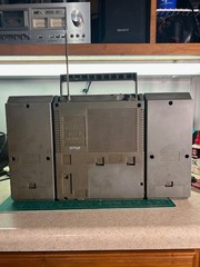 WORKING 1980s Sanyo M9818 3-Piece Cassette Boombox AM/FM **READ DESCRIPTION**