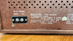 Vintage SONY TFM 9450W 11 Transistors 2 Band Radio Powers On – READ DESCRIPTION