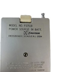 Rare Vintage Emerson P3751B FM/AM 2 Band Transistor Receiver Taiwan TESTED