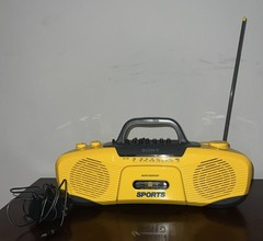 Sony CFS-903 Water Resistant Stereo Cassette Yellow Tape Player Tested Works LN