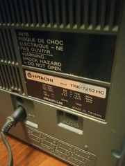 Hitachi TRK-7252HC 1980s Vintage Boombox Radio Cassette Recorder Ghetto Blaster