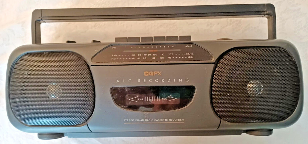 Vintage GRX AM / FM Stereo Radio Cassette Recorder Model C920T w/ AC Power Cable