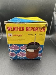 Instant Weather Reporter Windsor 2110 VTG Hong Kong Original Box Tested WORKS