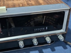 ZENITH C472W-3 Circle of Sound Flip Alarm Clock, AM/FM Radio, Video!
