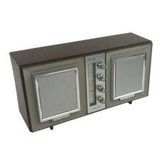 Vintage Panasonic Solid State Dual Speaker AM/FM Radio Model RE-7367 Mid Century