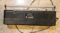 Vintage GE Model 3-6210A AC/Battery Operated Stereo Radio Cassette Recorder