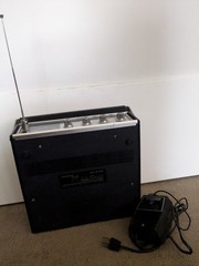 1968 Panasonic RF-7270 FM-AM Solid State Radio/Cassette Recorder w/ adaptor