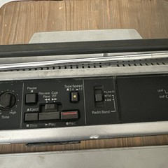 2 GENERAL ELECTRIC GE STEREO MICROCASSETTE BOOMBOX RADIO TV RARE 3XM3214E JAPAN