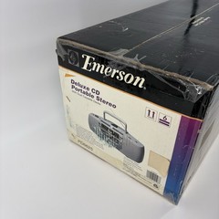 Emerson PD6625 Vintage 90’s CD Dual Cassette Portable Stereo Factory Sealed NOS!