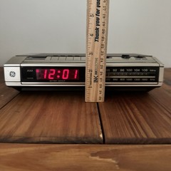 GE Digital Clock Radio Vintage General Electric 7-4634B AM/FM Snooze -Tested-